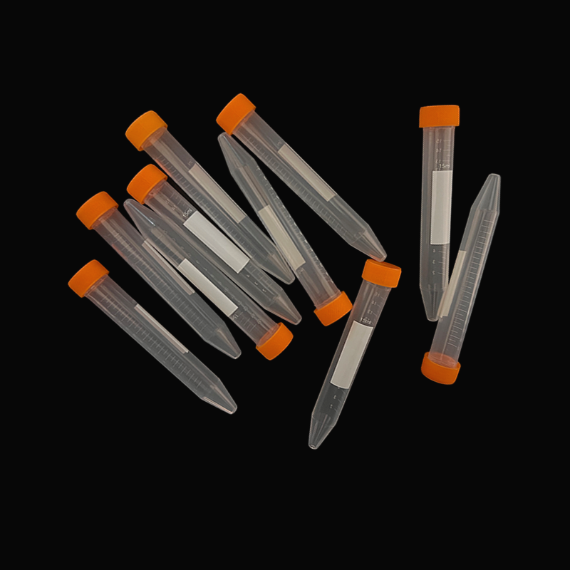 100pcs 15ML Disposable Plastic pointed bottom Centrifuge Tubes - Perfect for Lab & Research Samples