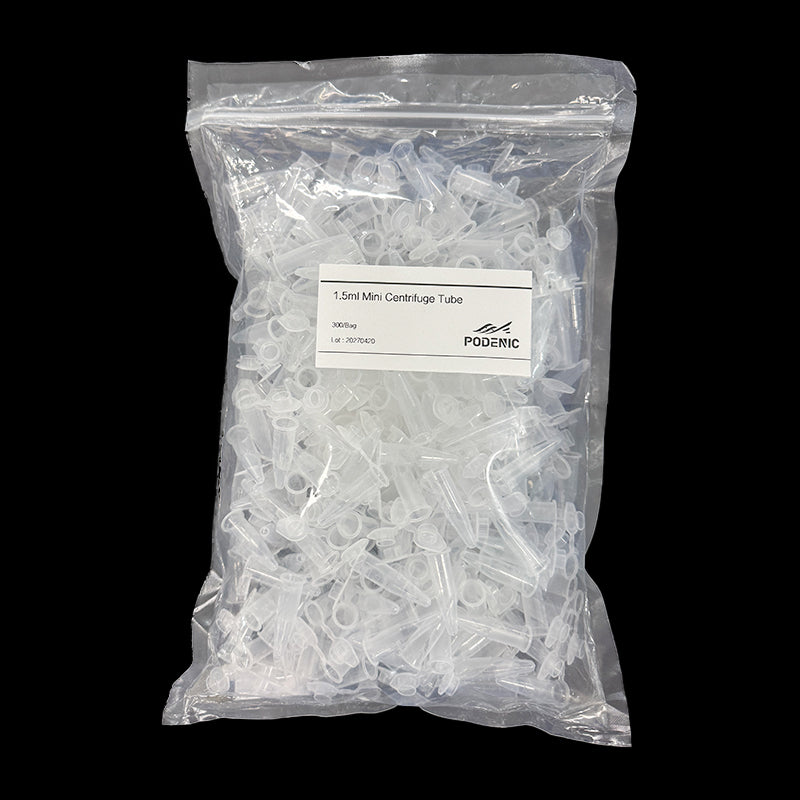 PODENIC 1.5ml Micro Centrifugal Tubes Plastic, With Lid, For Sample Storage, Good Sealing, Clear Scale, High Transparency for Laboratory Scientific