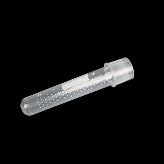 12ml two-stage disposable cell culture shaking tube, PS material, with scale, high transparency, good sealing, large capacity, used for laboratory, hospital, classroom teaching, research room, etc