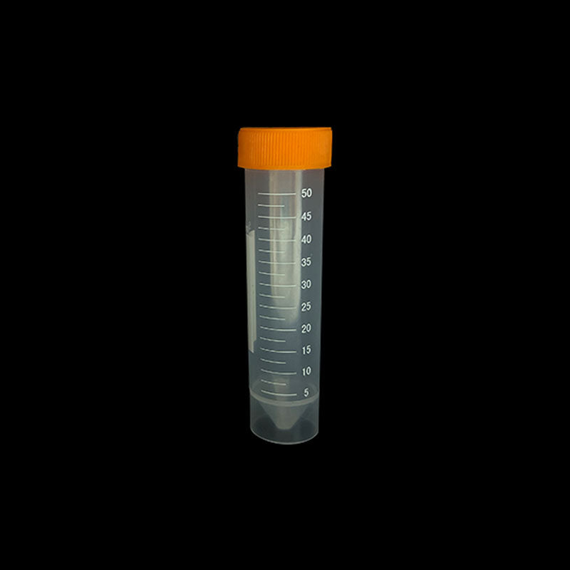 50-Pack 50ml Disposable Plastic  can stand  Centrifuge Tubes, PP Laboratory Sample Vials with Screw Caps