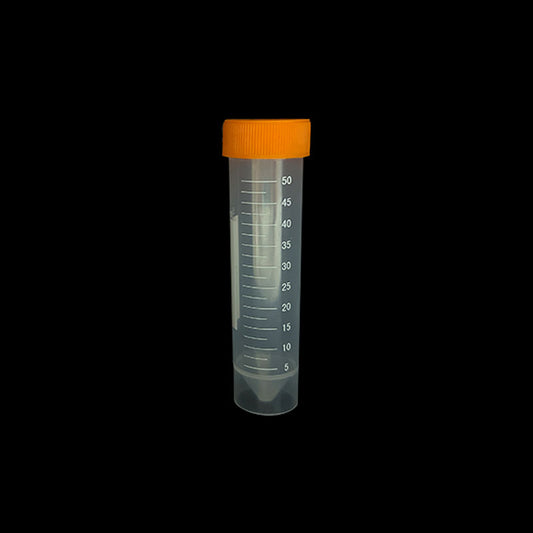50-Pack 50ml Disposable Plastic  can stand  Centrifuge Tubes, PP Laboratory Sample Vials with Screw Caps