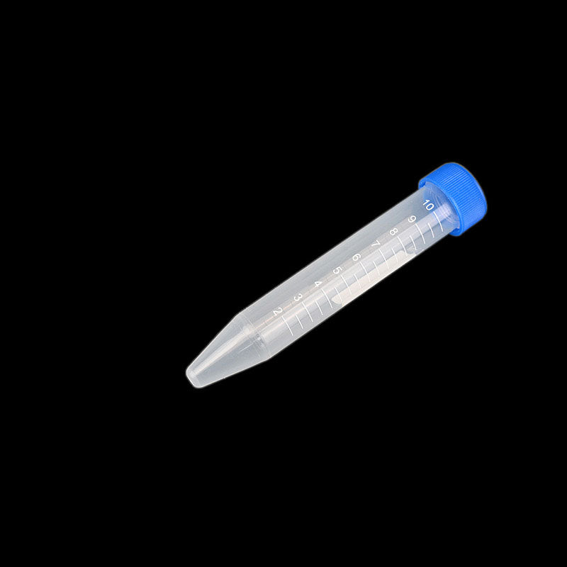 10ml screw mouth tip bottom centrifuge tube chemistry laboratory, disposable plastic centrifuge tube, used in laboratory, hospital, classroom teaching, scientific research room, etc