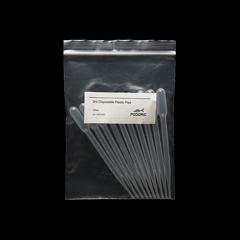 PODENIC 3ml Disposable Plastic Transfer Pipettes, Calibrated Dropper Suitable for Laboratory Scientific