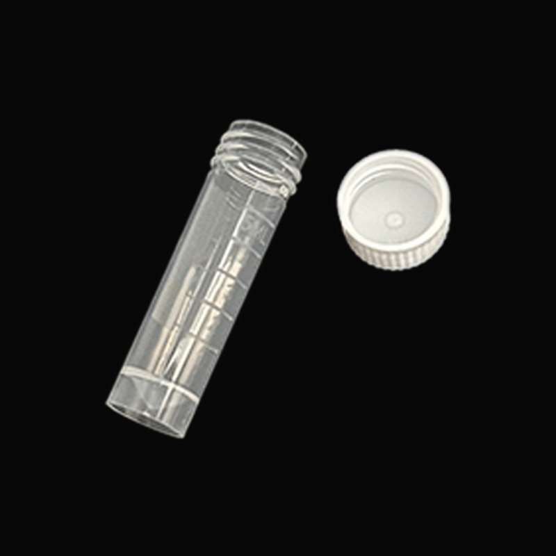 PODENIC 5ml Lab Plastic Freezer Test Tubes, Sealed Screw Caps，Suitable for Laboratory Scientific