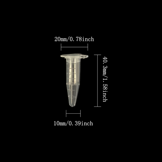 PODENIC 1.5ml Micro Centrifugal Tubes Plastic, With Lid, For Sample Storage, Good Sealing, Clear Scale, High Transparency for Laboratory Scientific