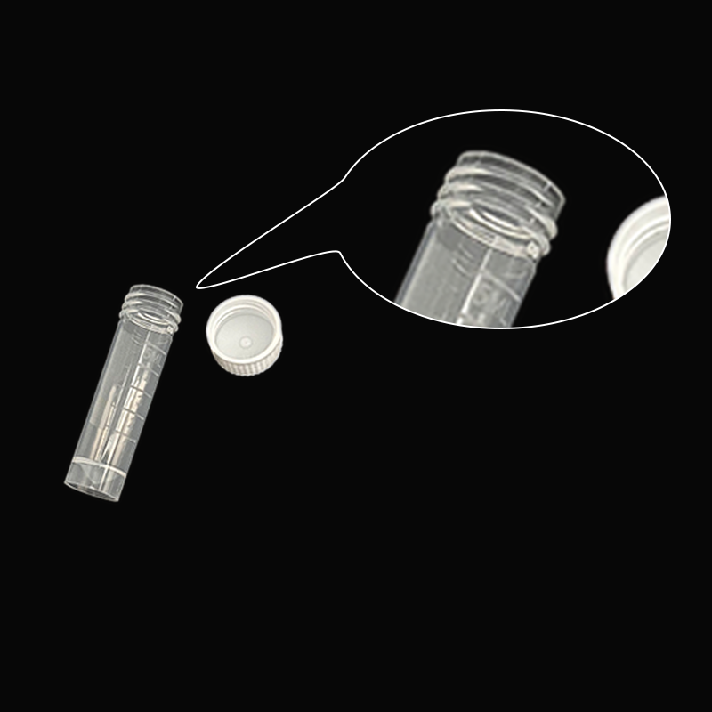 PODENIC 5ml Lab Plastic Freezer Test Tubes, Sealed Screw Caps，Suitable for Laboratory Scientific